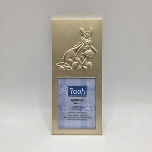 Photo Frame Kids 2.25x3 Gold New Eeyore Winnie the Pooh Disney Intercraft Decor